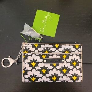 Vera Bradley Slim Coin Purse. NWT. FANFARE FANS retired print.